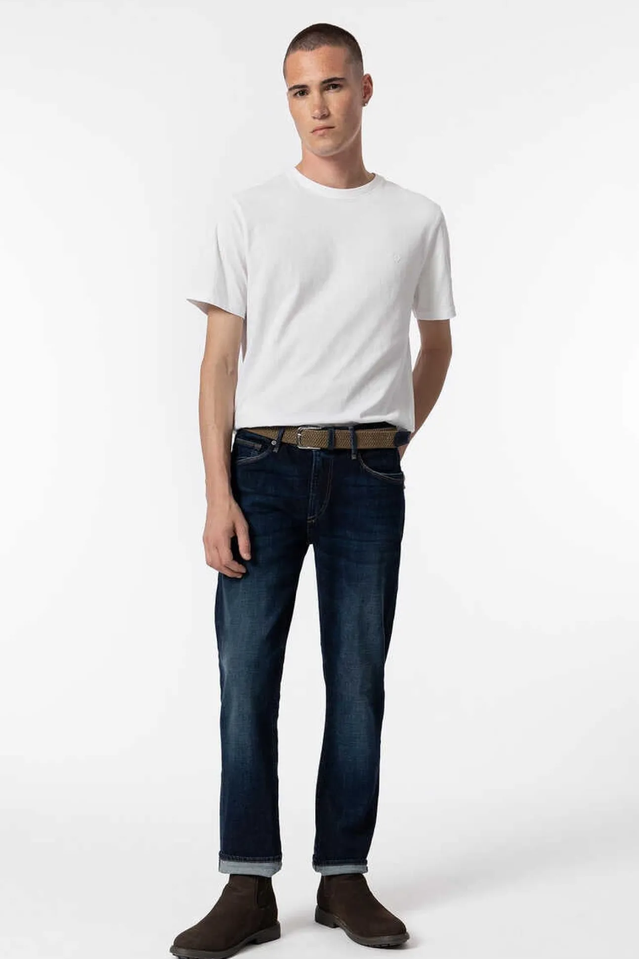 Jeans Leo Corte Comfort Com Cinto