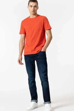 Tiffosi Jeans Leo Corte Comfort Com Cinto Azul Discount