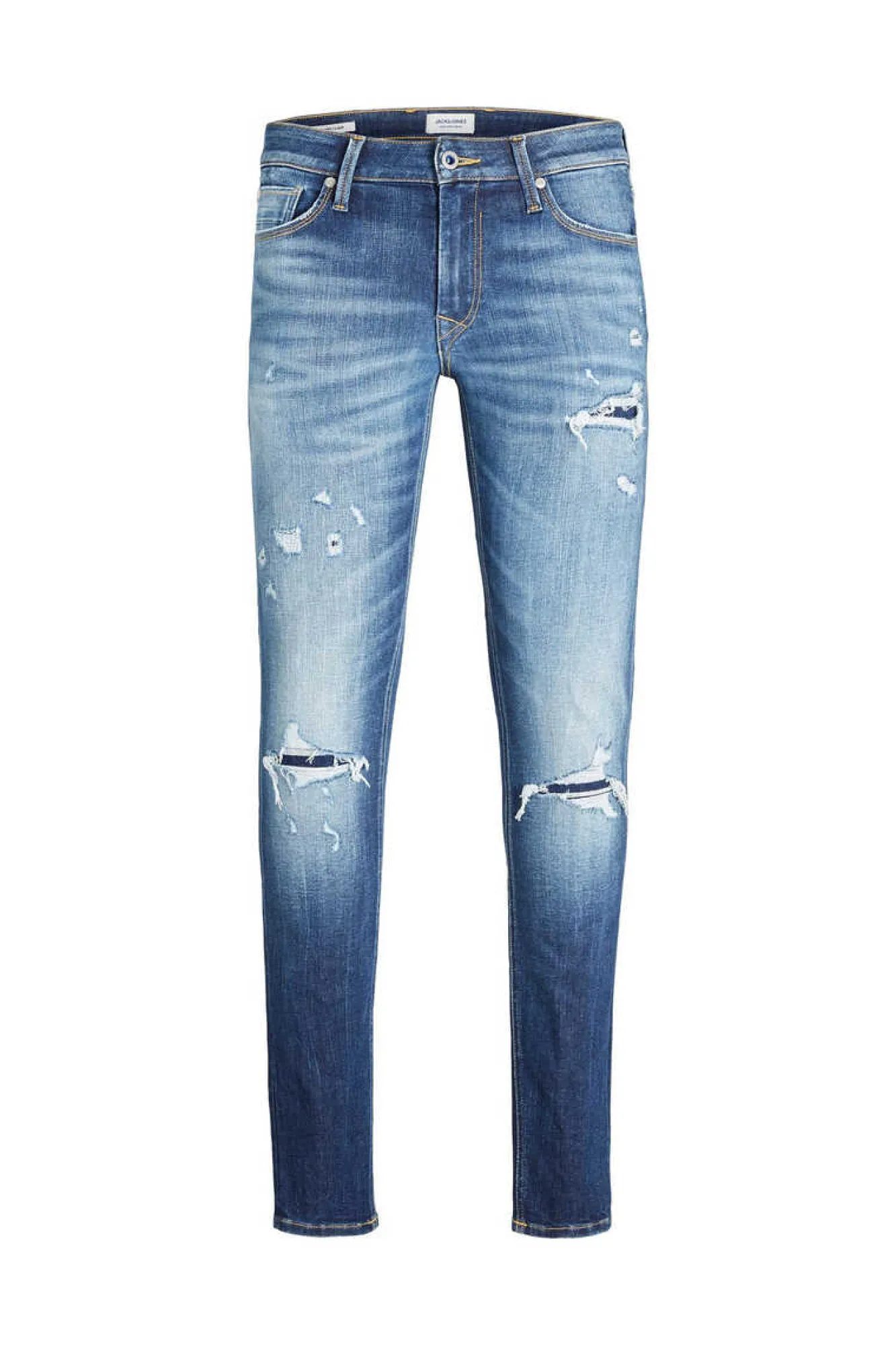 Jack & Jones Jeans Liam Rasgoes Azulado New