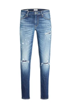 Jack & Jones Jeans Liam Rasgoes Azulado Outlet