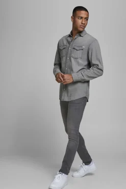 Jack & Jones Jeans Liam Skinny Fit Cinza Online