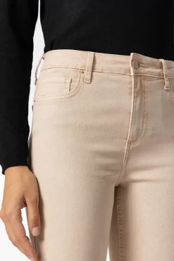 Tiffosi Calcas-Jeans Megan Cropped Flare Cintura Alta Metalica