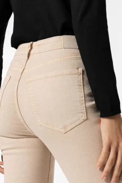 Tiffosi Calcas-Jeans Megan Cropped Flare Cintura Alta Metalica