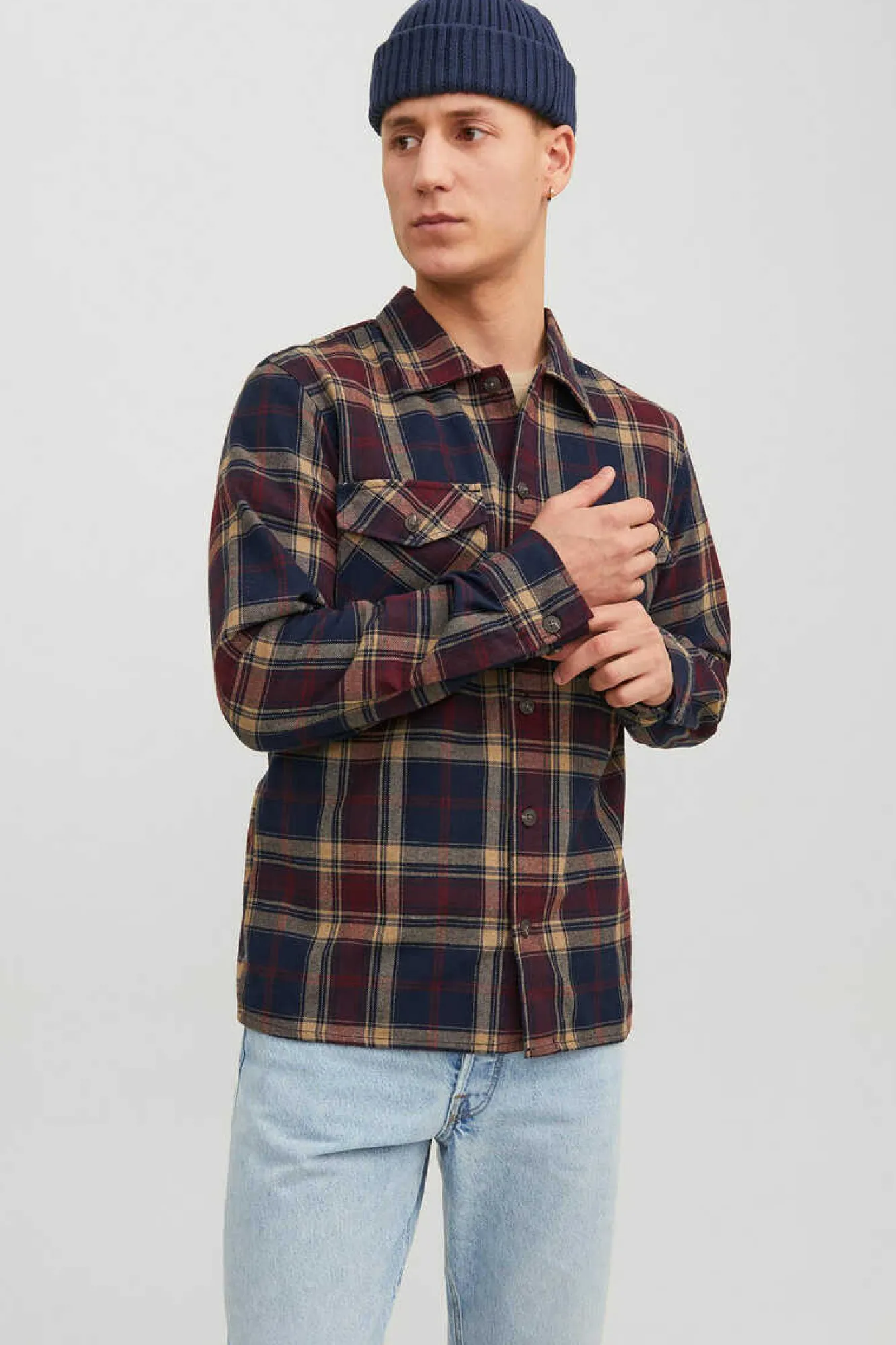 Jack & Jones Jeans Mike Corte Tapered Roxo Outlet