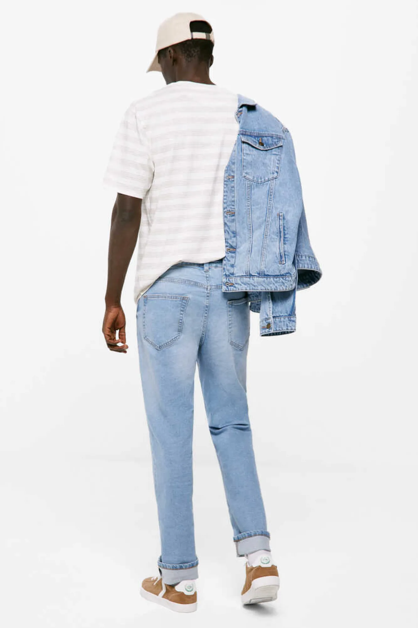 Springfield Jeans Regular Lavagem Clara Azul Indigo Outlet