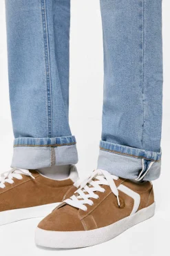 Springfield Jeans Regular Lavagem Clara Azul Indigo Outlet