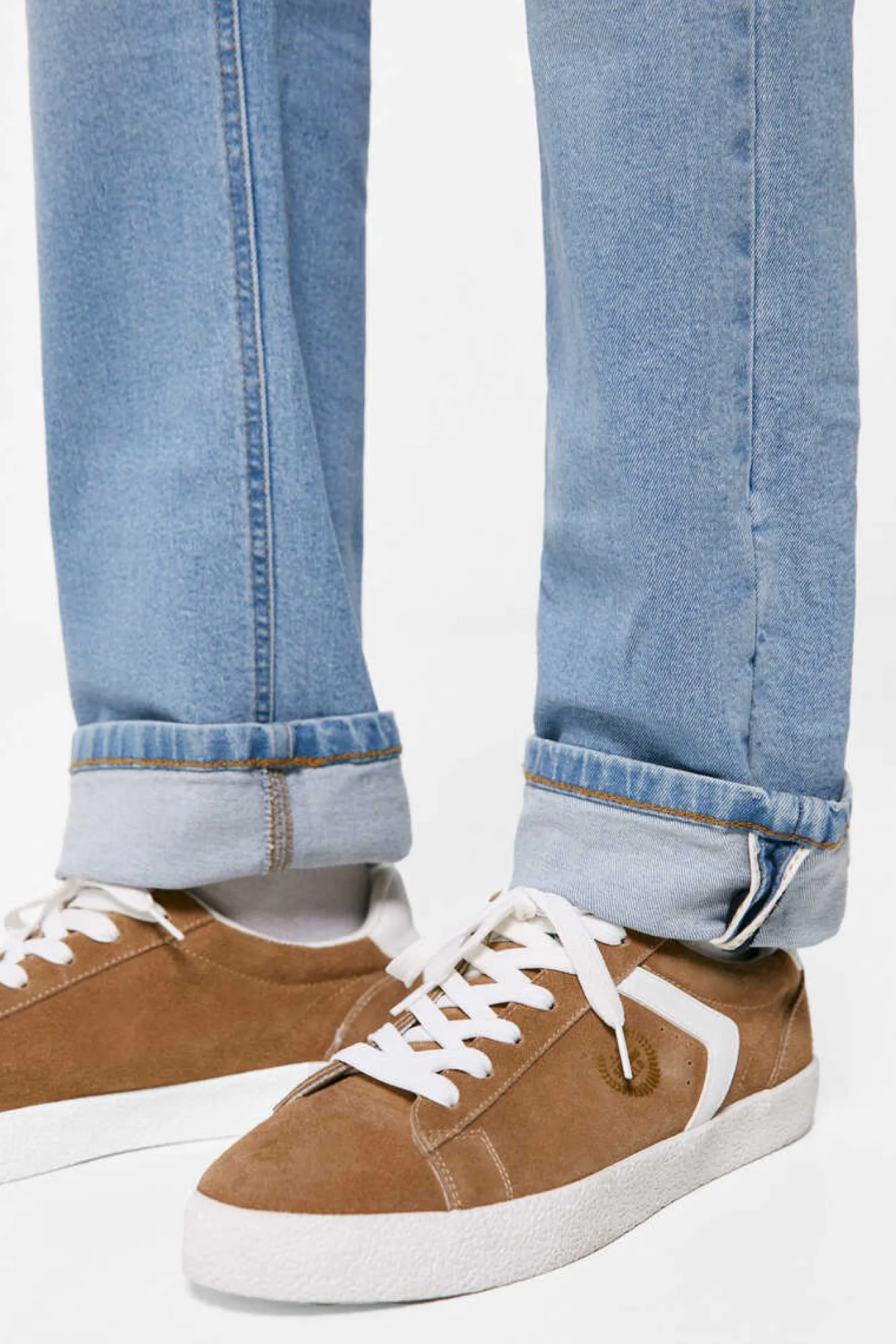 Springfield Jeans Regular Lavagem Clara Azul Indigo Outlet