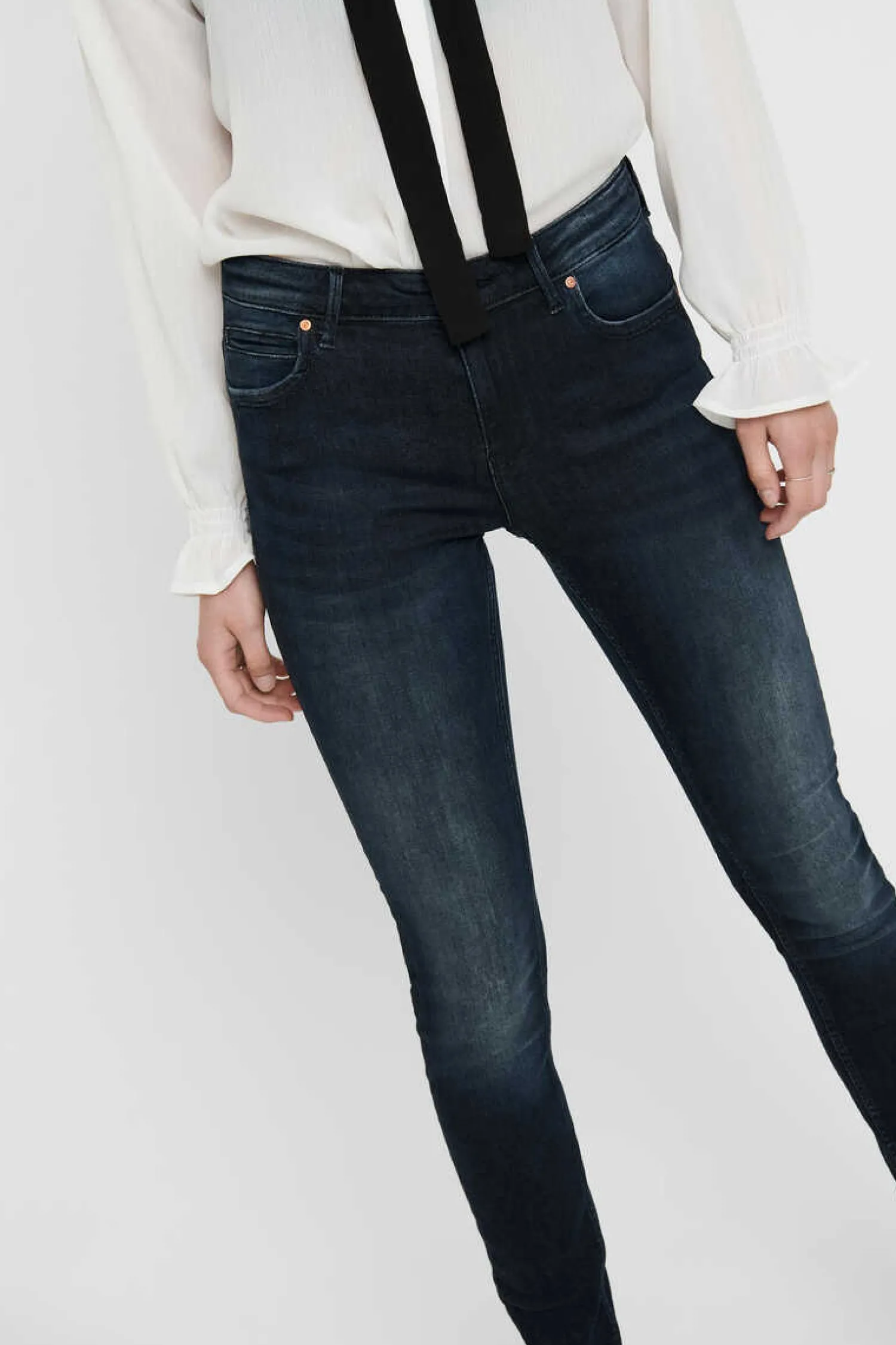Only Calcas-Jeans Skinny Cintura Media
