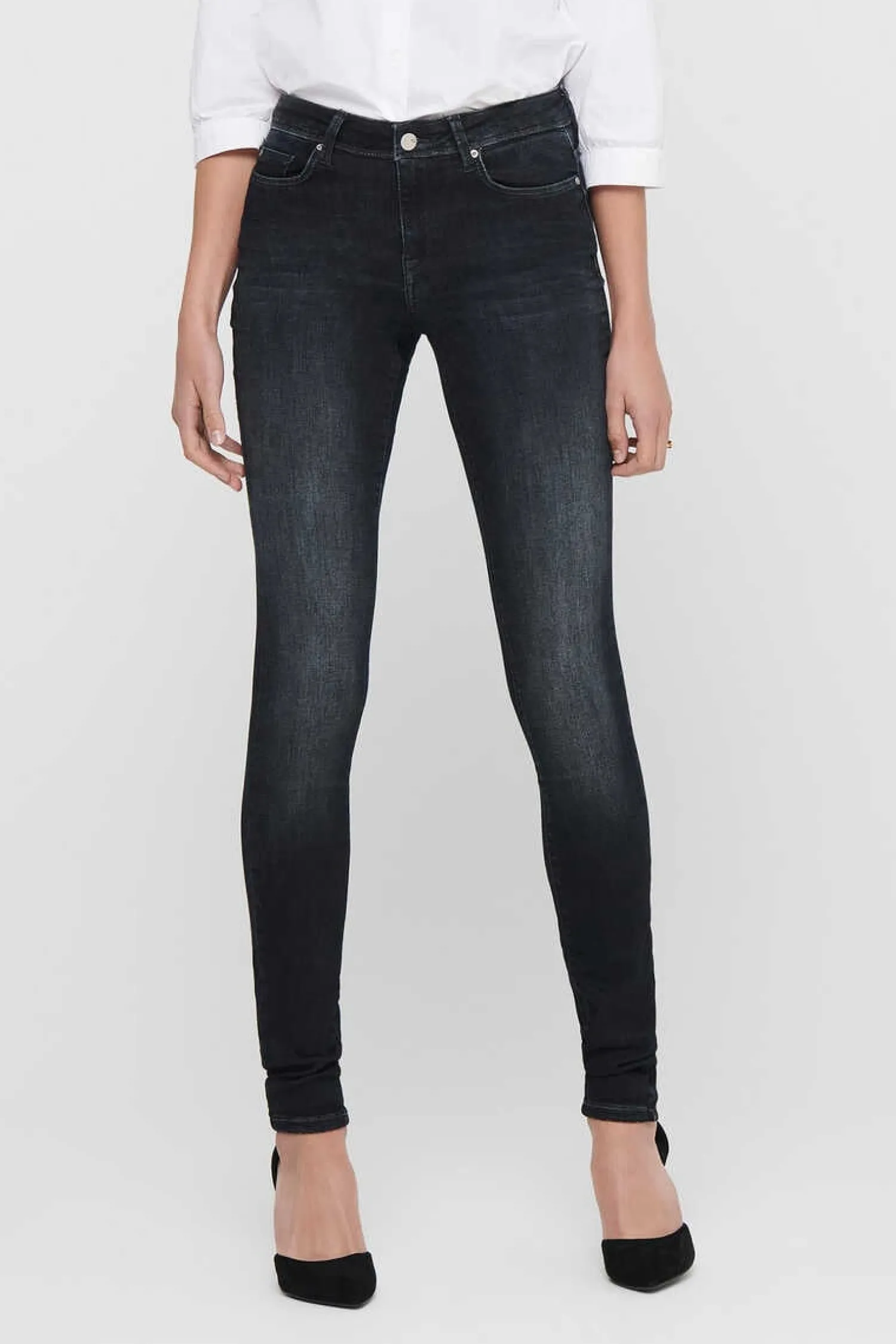 Only Jeans-Jeans Skinny De Cintura Baixa