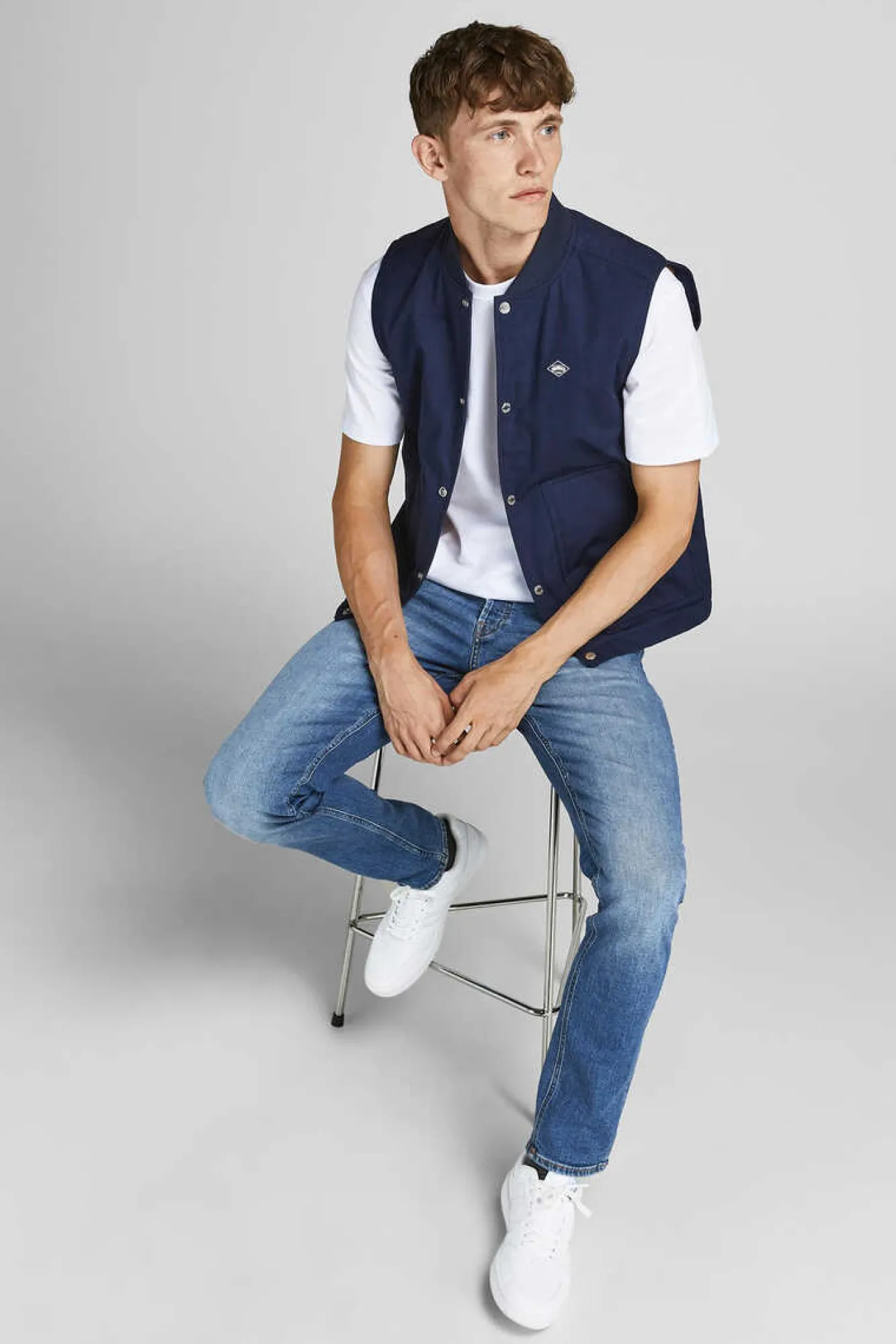 Jack & Jones Jeans Skinny Fit Liam Azulado Online