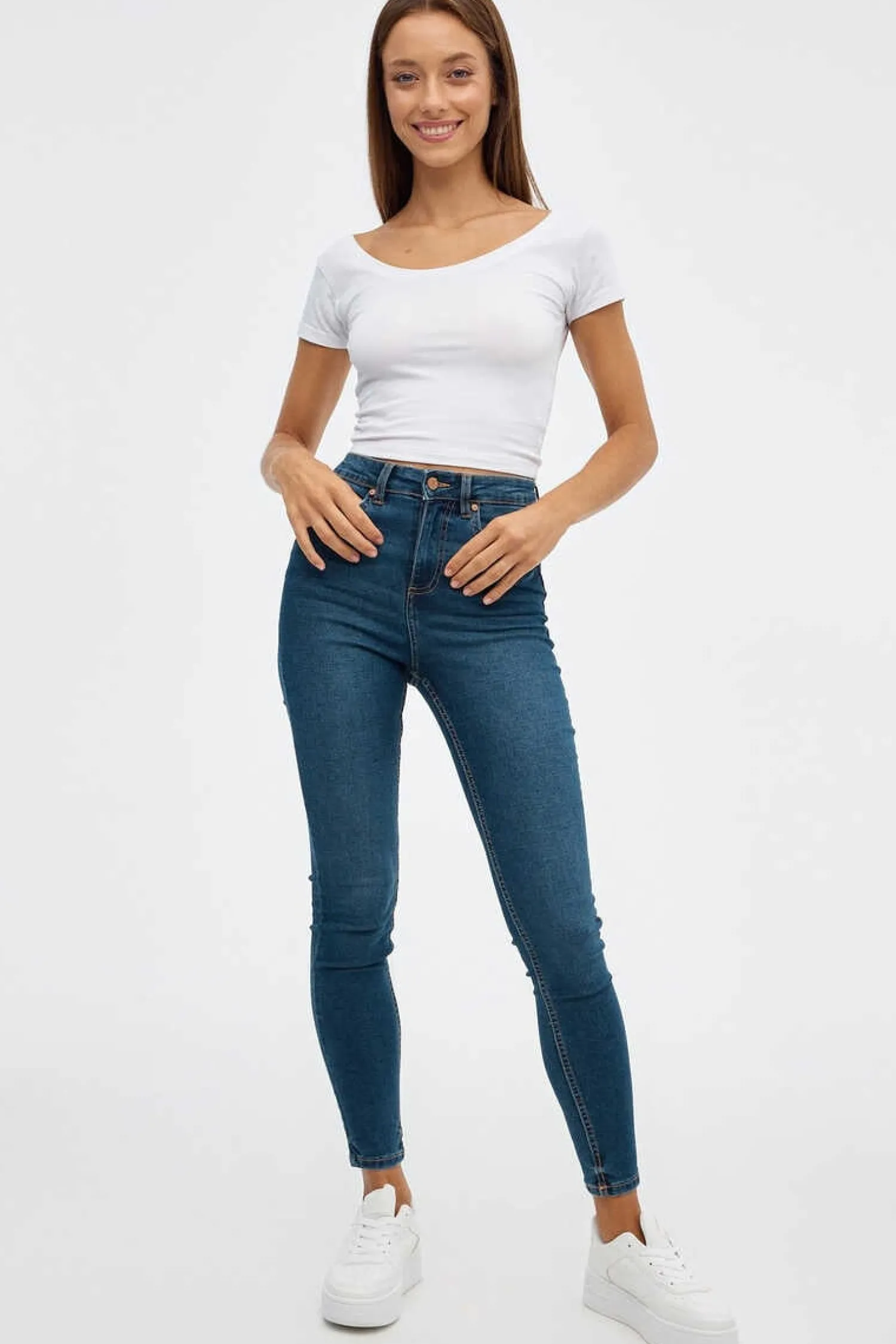 Inside Calcas-Jeans Skinny Push Up Cintura Media