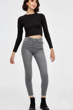 Inside Calcas-Jeans Skinny Push Up Cintura Media