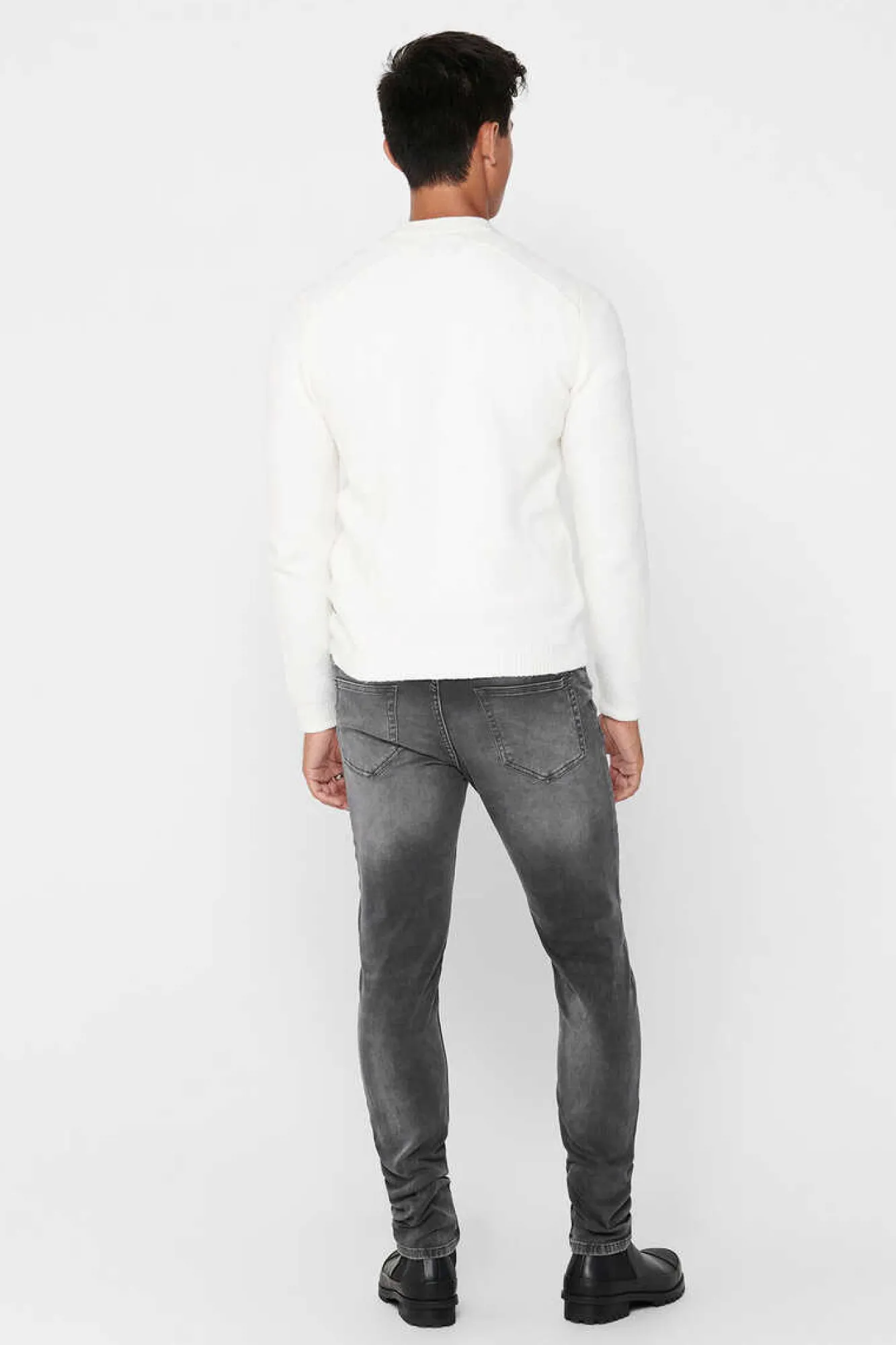 Only & Sons Jeans Slim Cinza Online
