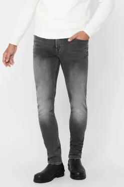 Only & Sons Jeans Slim Cinza Online