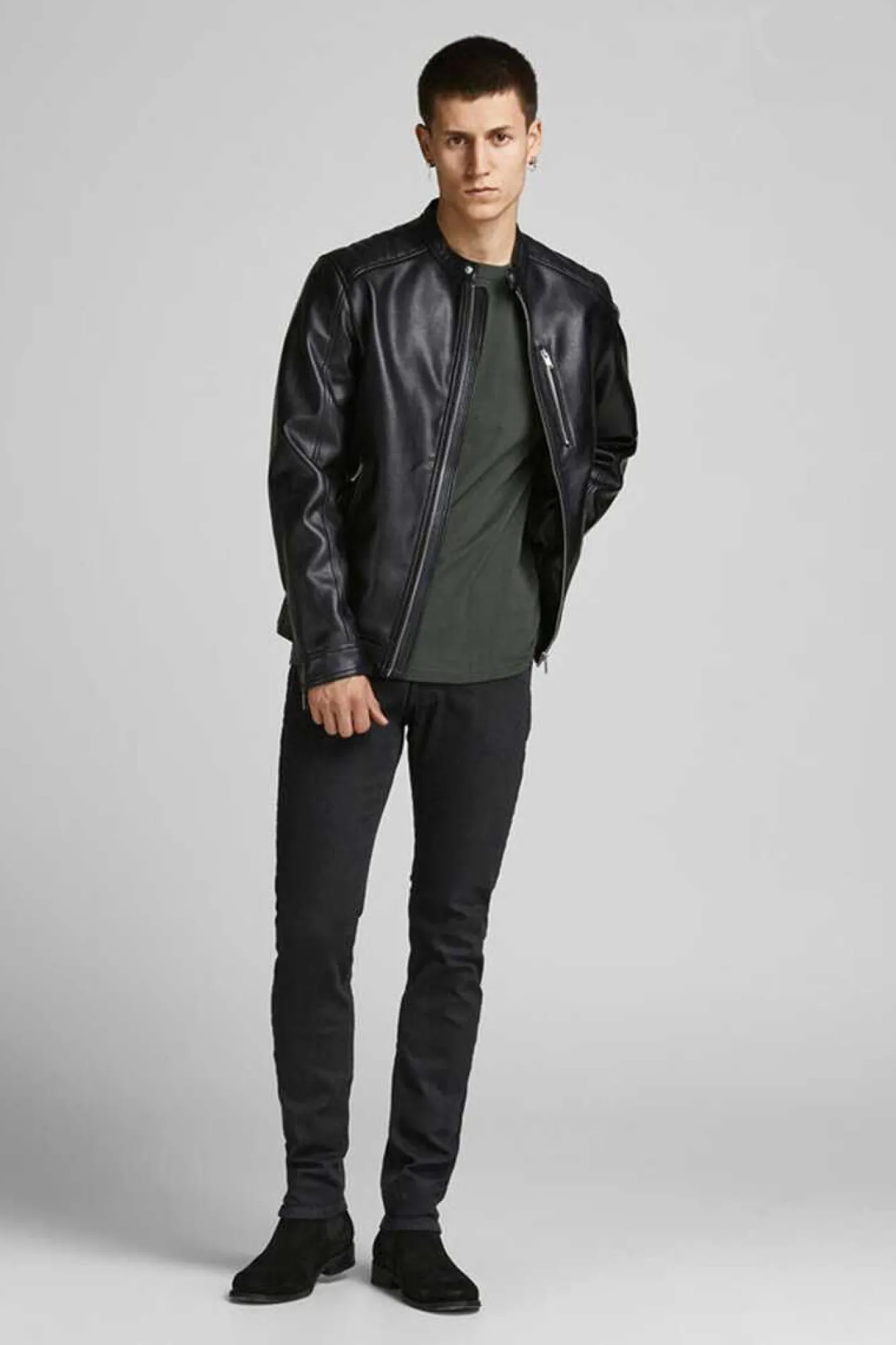 Jack & Jones Jeans Slim Fit Glenn Preto Best