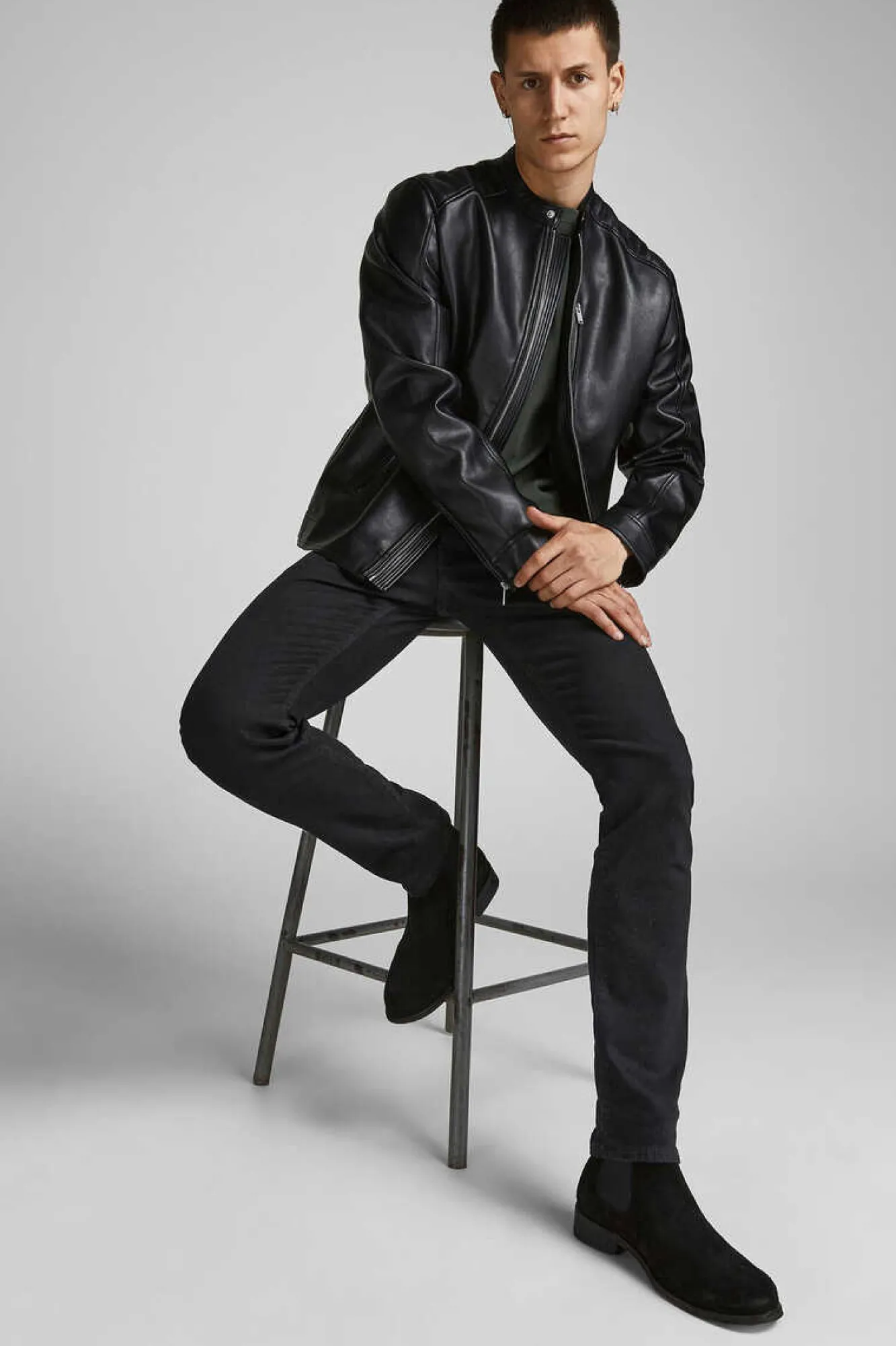 Jack & Jones Jeans Slim Fit Glenn Preto Best