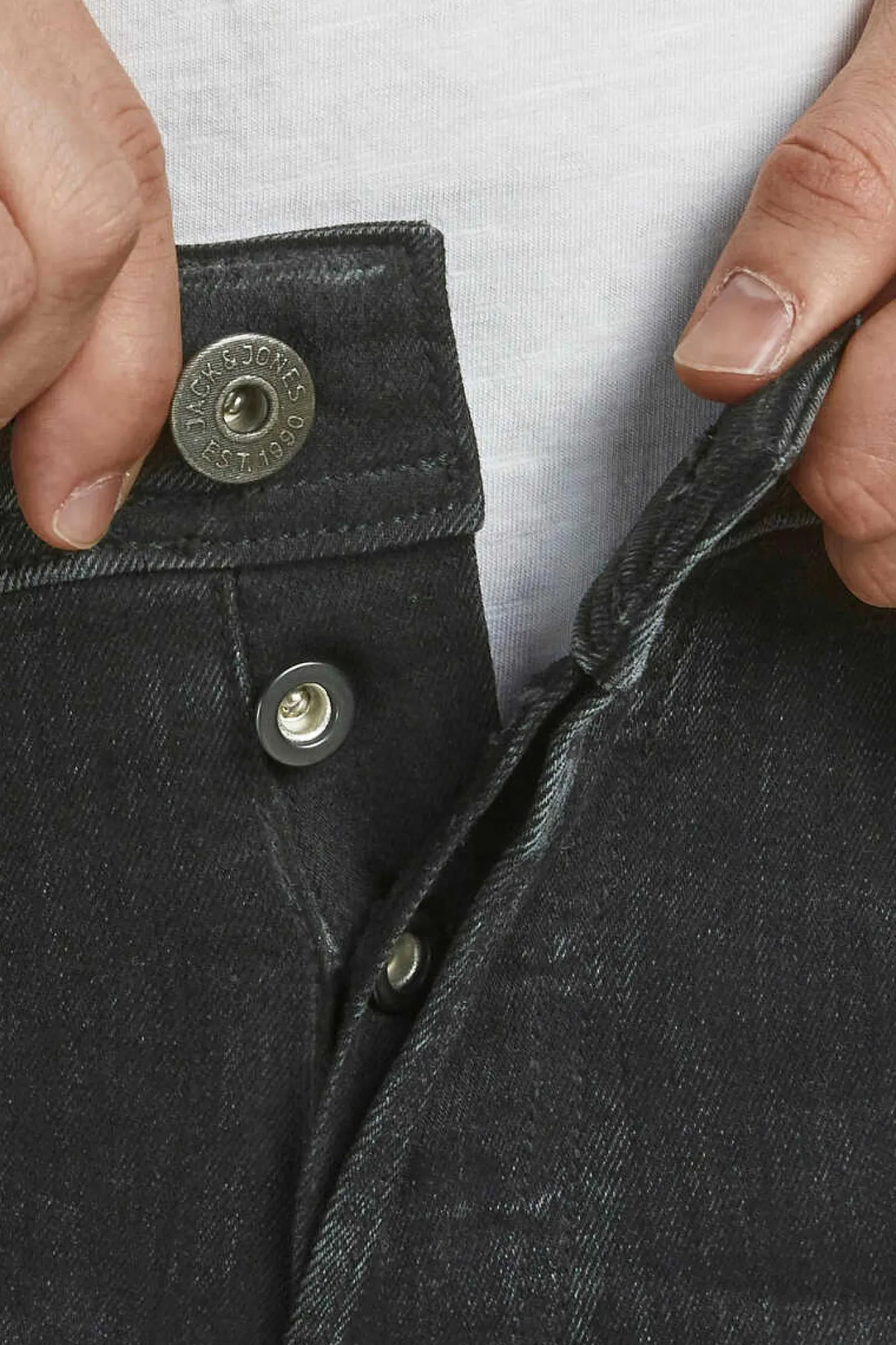 Jack & Jones Jeans Slim Fit Glenn Preto Discount