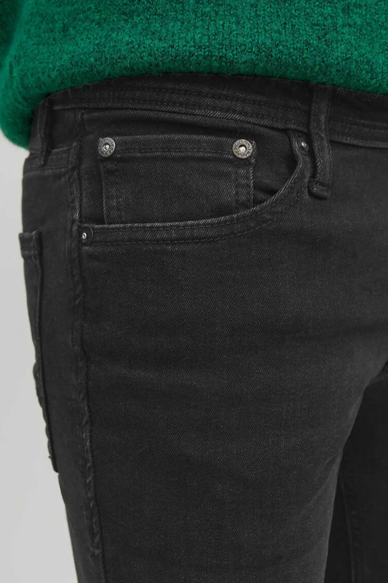 Jack & Jones Jeans Tom Spray On Fit Preto Outlet