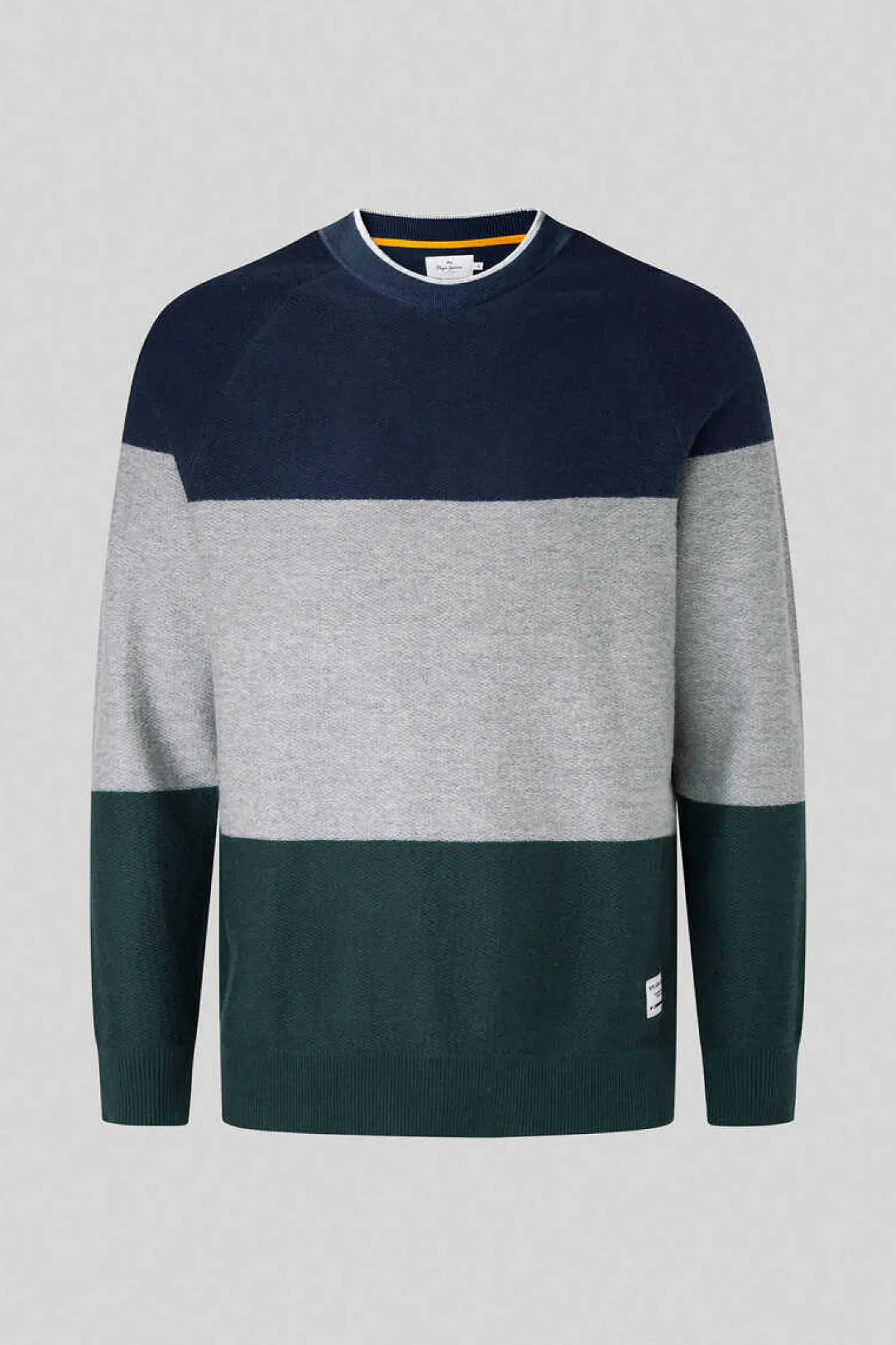 Pepe Jeans Jersey Algodao Color Block Cinza Discount