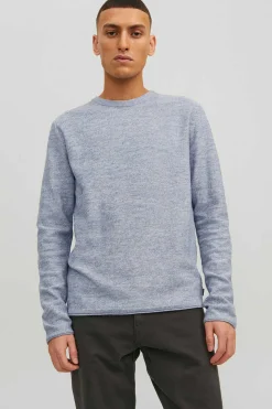 Jack & Jones Jersey De Malha Fina Azulado Clearance