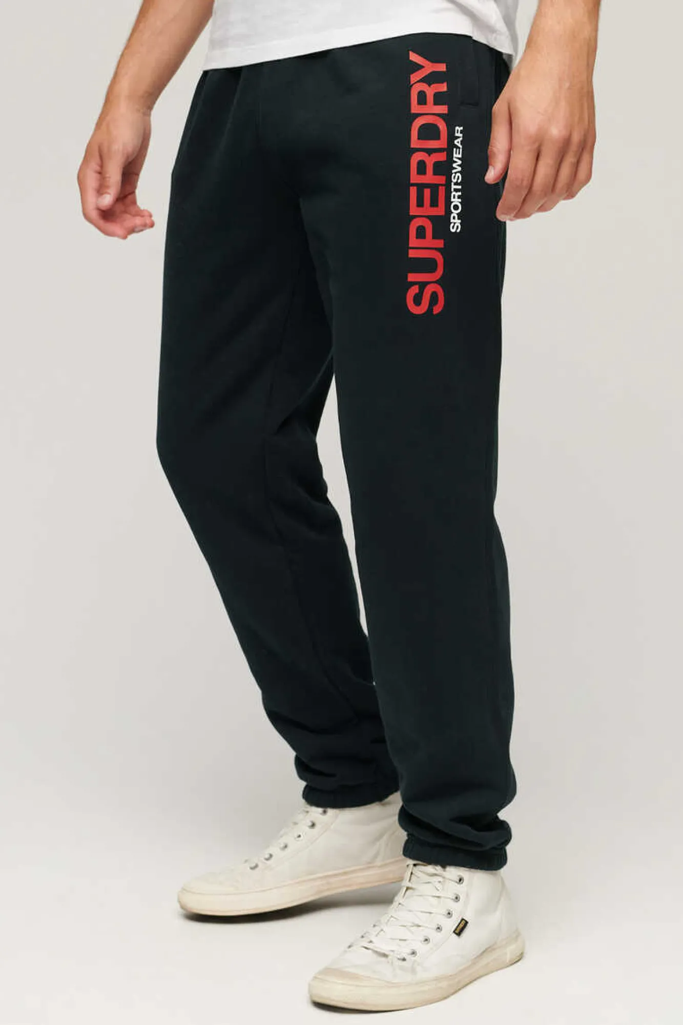 Superdry Joggers De Corte Afunilado Com Logotipo Sportswear Marinho Online