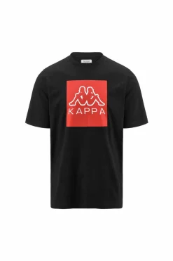 Kappa Kurzarm-Shirt Ediz Preto
