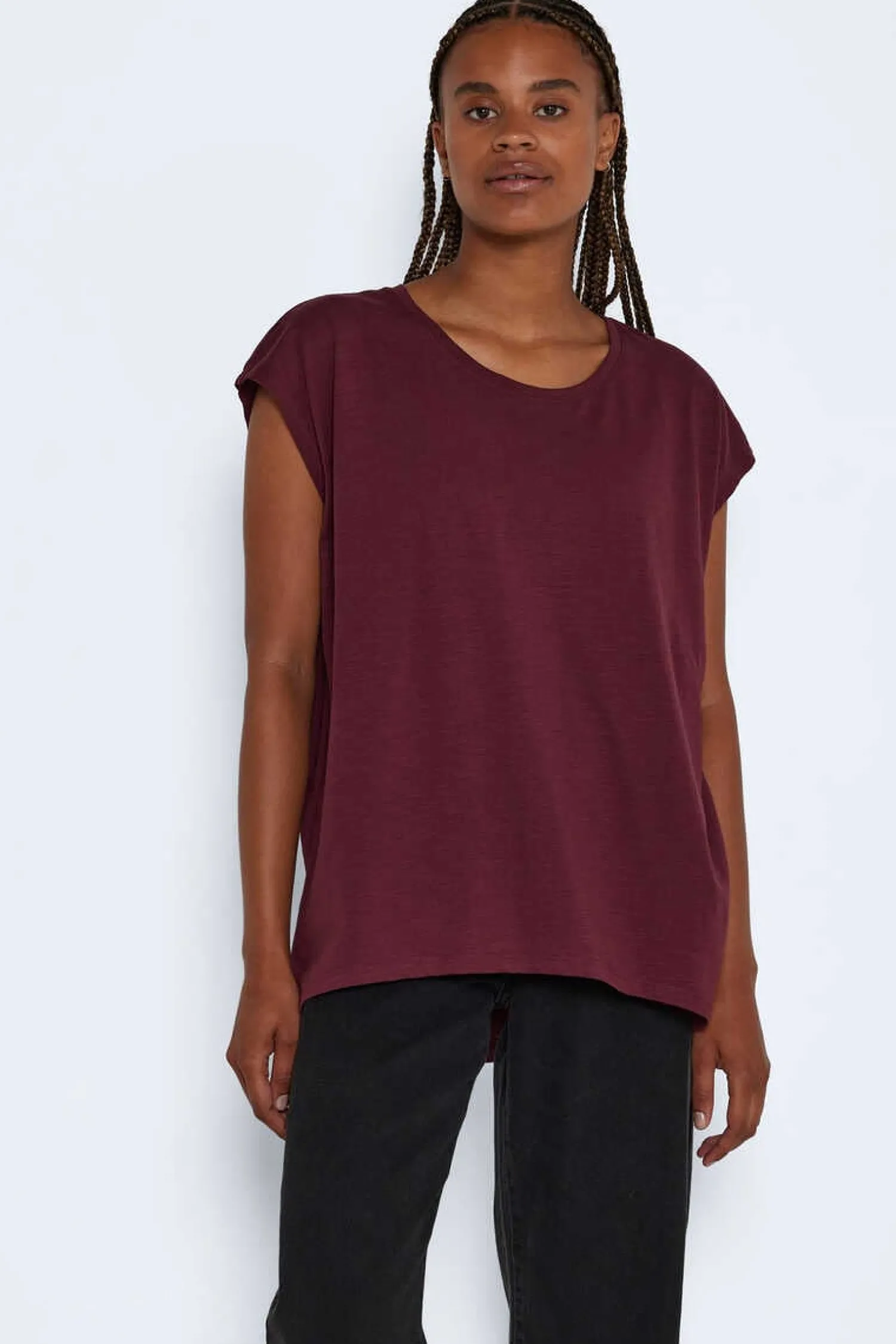 Noisy May T-Shirts-Langes Kurzarm-Shirt