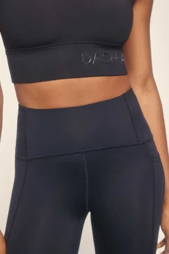 Dash and Stars Calcas-Legging Medio Negro 4D Stretch