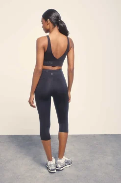 Dash and Stars Calcas-Legging Medio Negro 4D Stretch