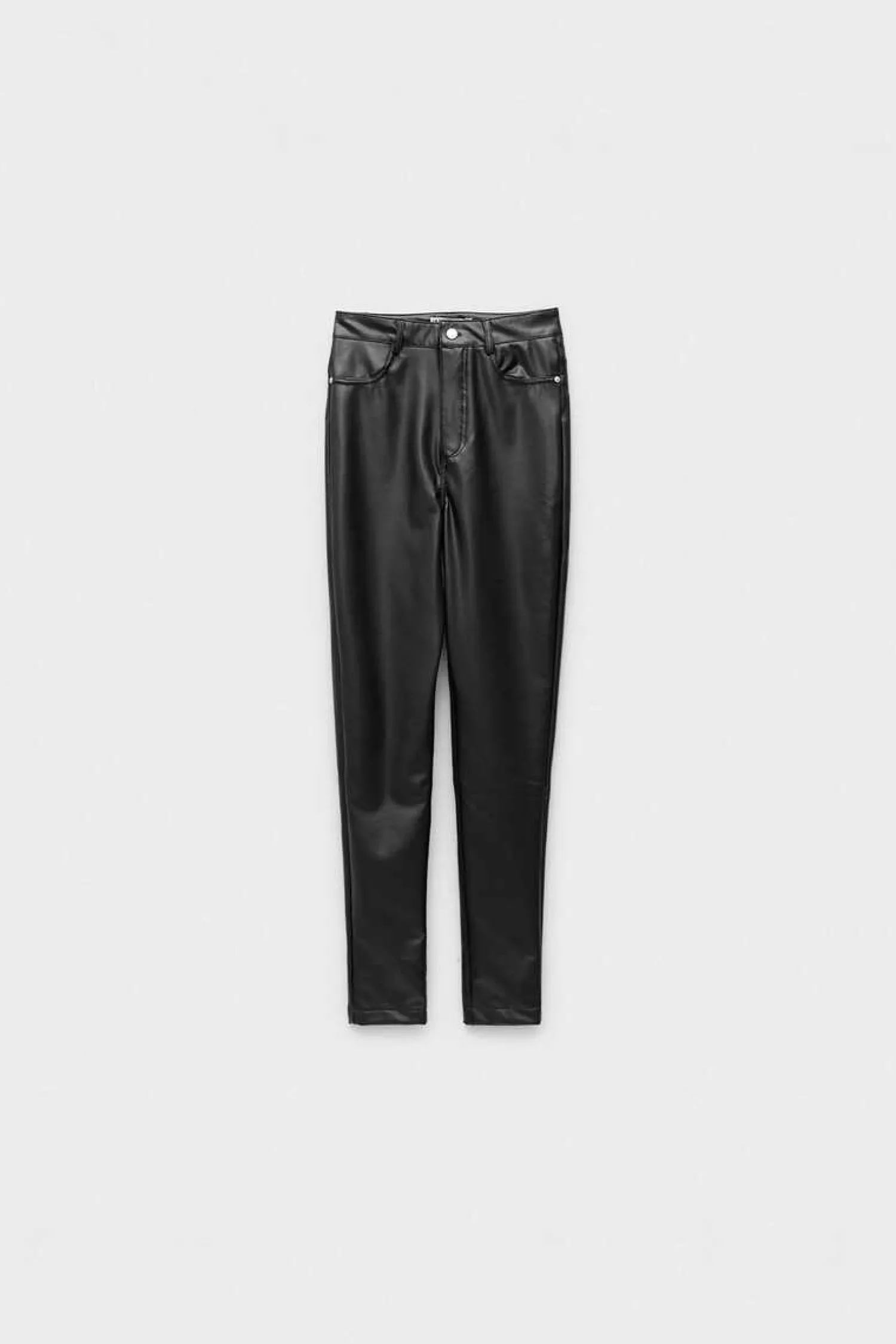 Inside Calcas-Leggings Cintura Alta Efeito Pele