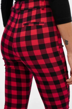 Inside Calcas-Leggings Cintura Subida Quadrados