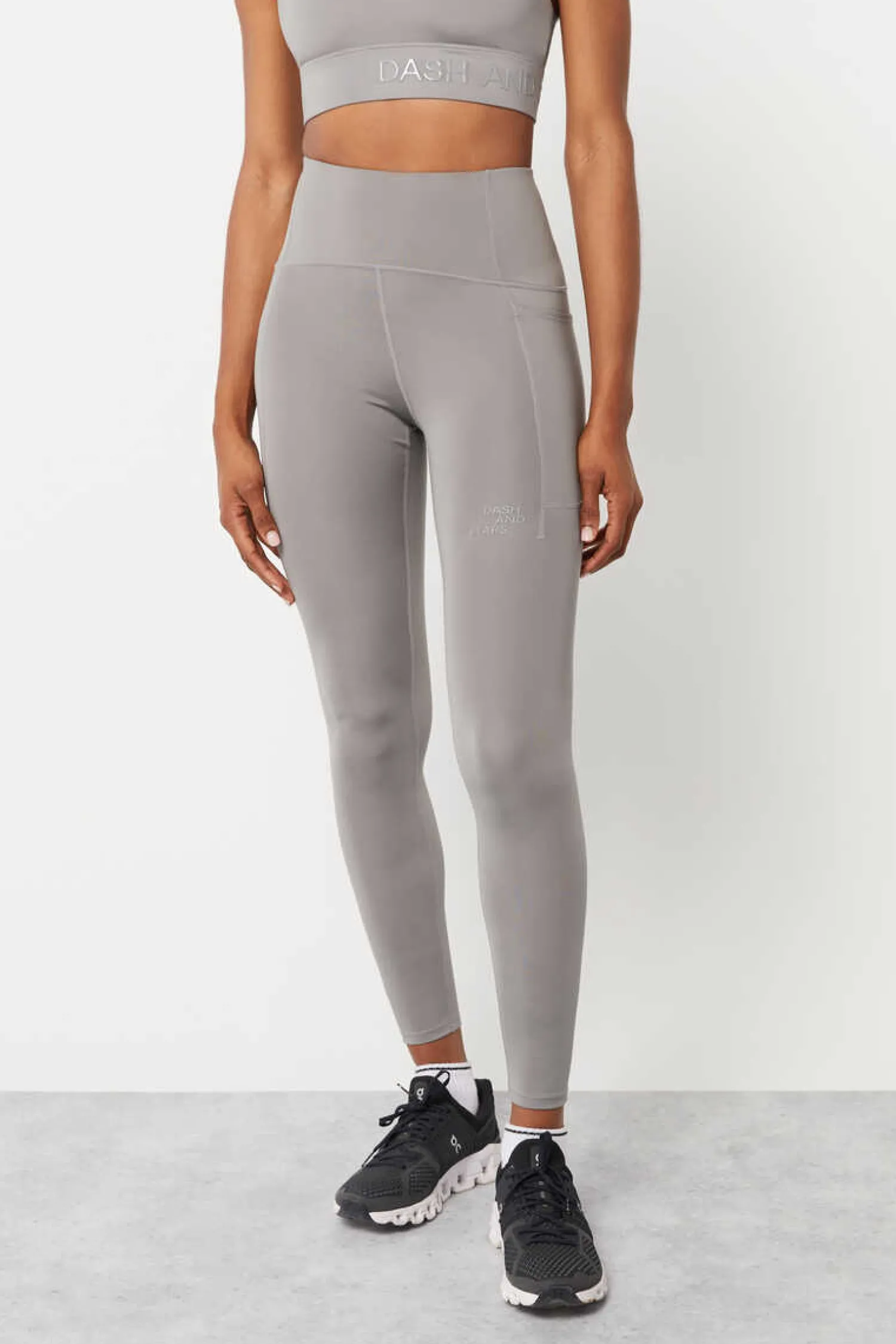 Dash and Stars Calcas-Leggings Cinzentas 4D Stretch