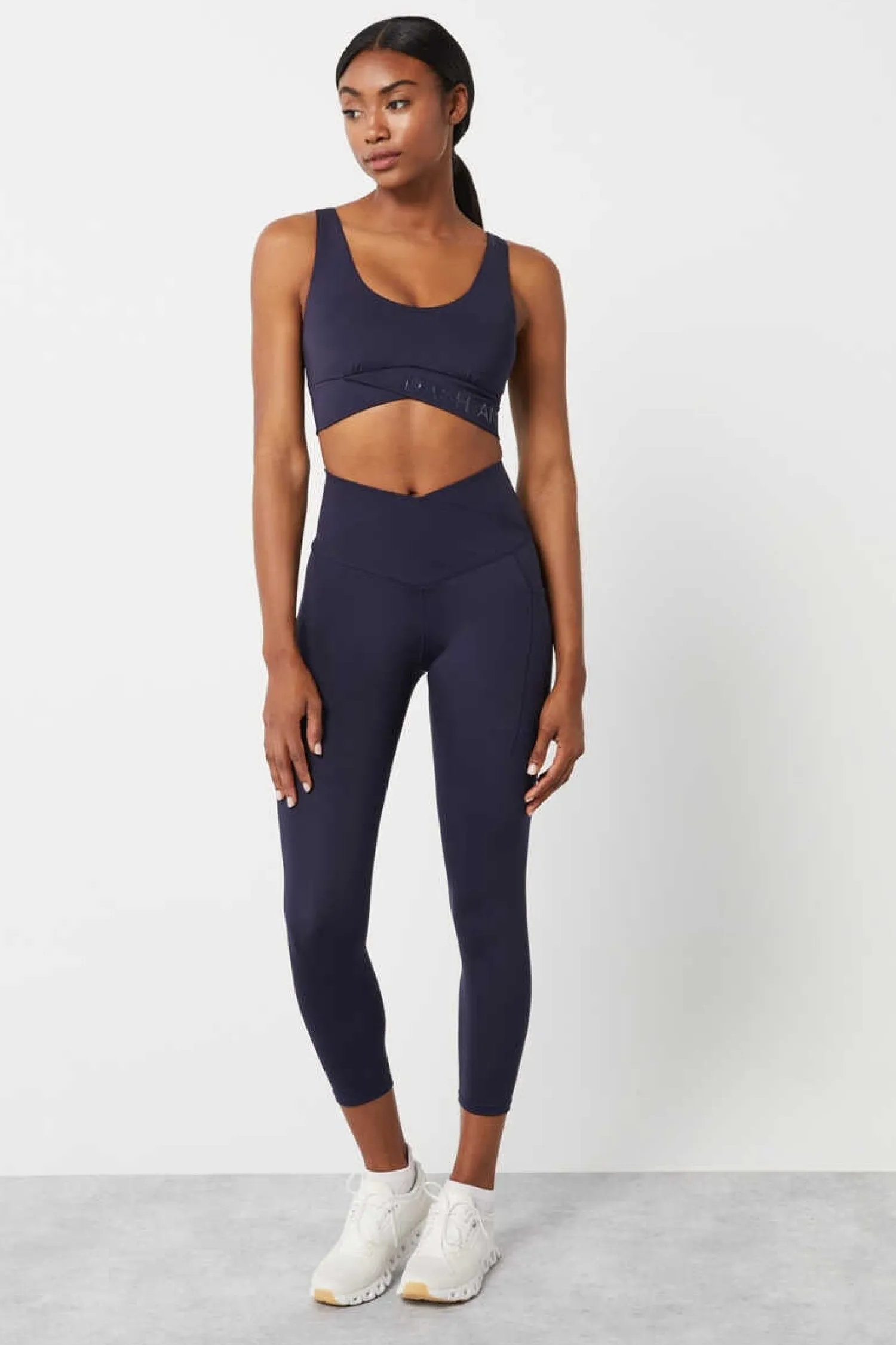 Dash and Stars Calcas-Leggings Crop Cintura Cruzada 4D Stretch