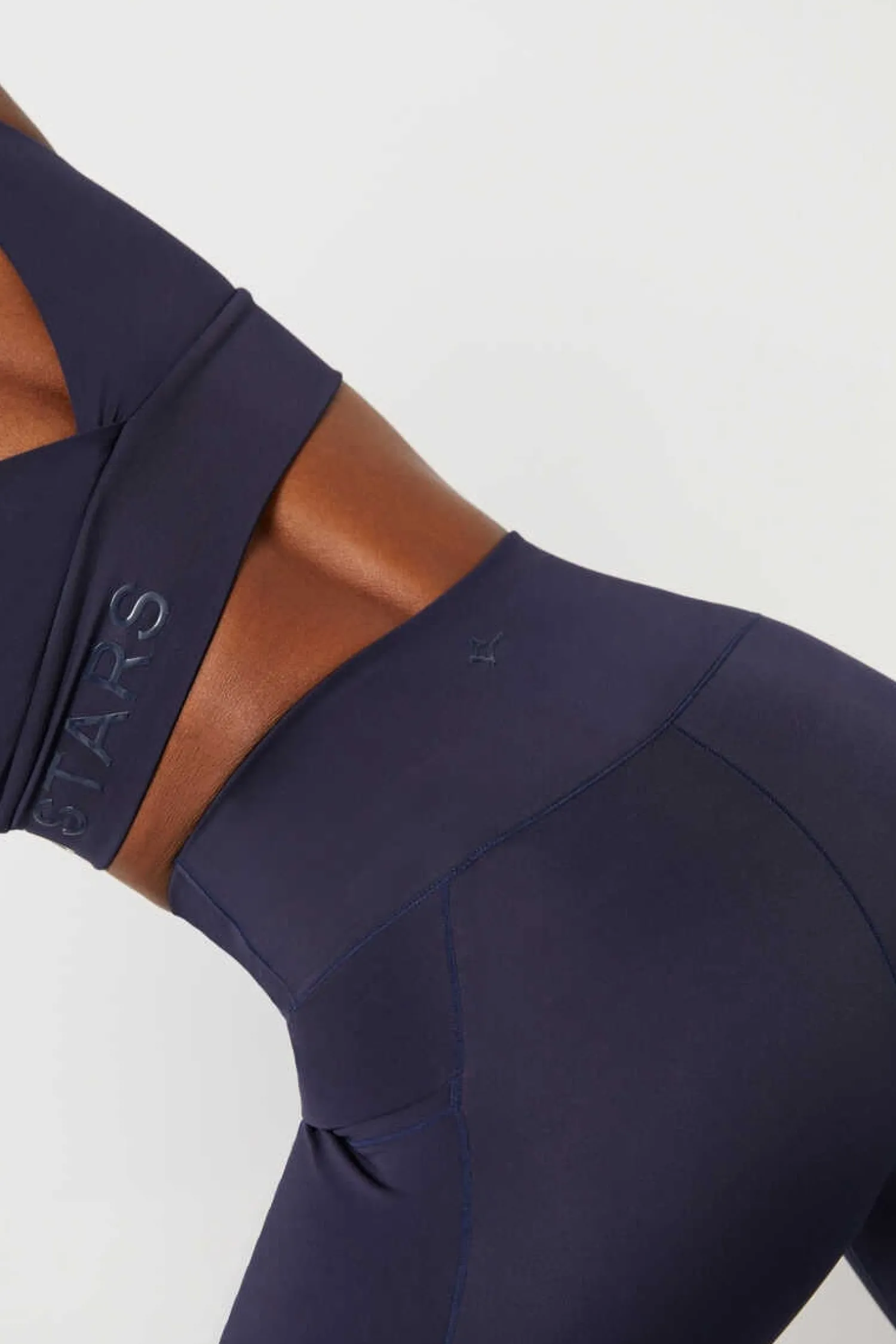 Dash and Stars Calcas-Leggings Crop Cintura Cruzada 4D Stretch