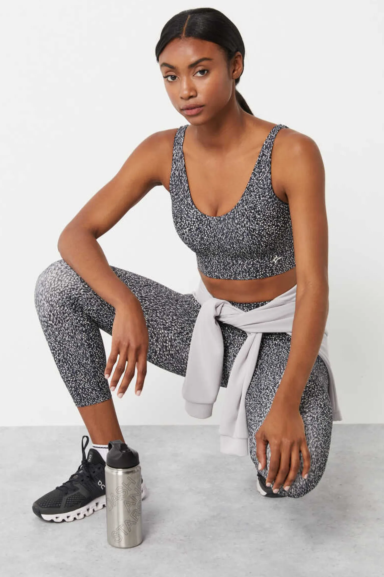 Dash and Stars Calcas-Leggings Crop Estampado 4D Stretch