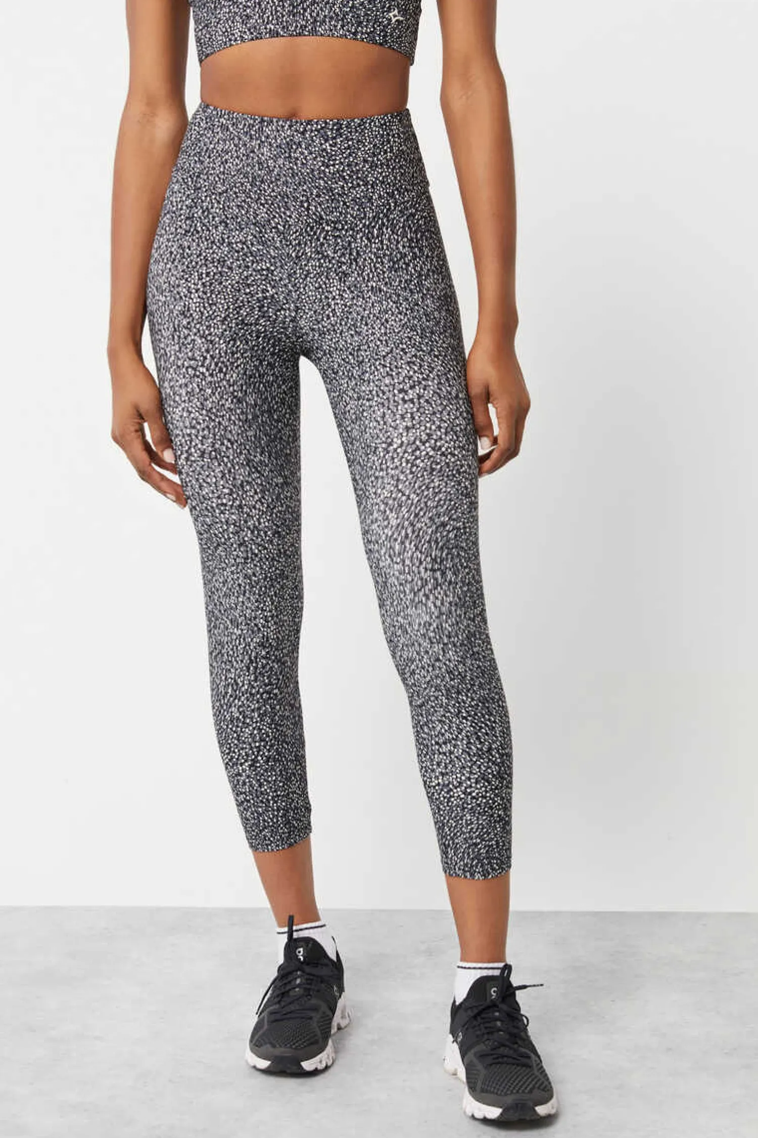 Dash and Stars Calcas-Leggings Crop Estampado 4D Stretch