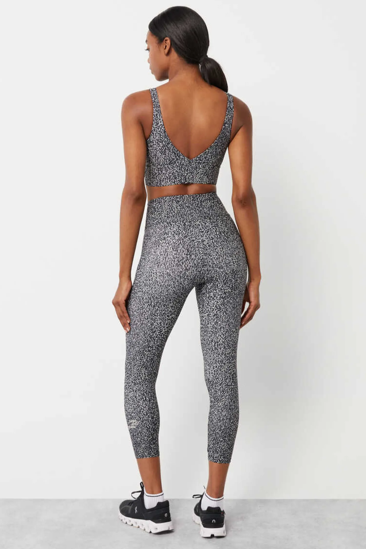 Dash and Stars Calcas-Leggings Crop Estampado 4D Stretch