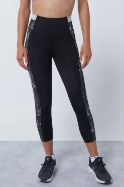 Dash and Stars Calcas-Leggings Crop Refletoras 4D Stretch