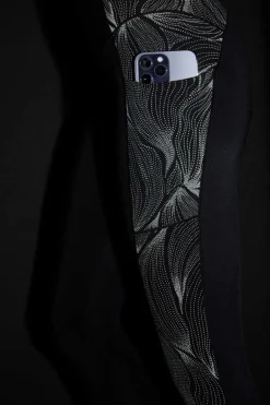 Dash and Stars Calcas-Leggings Crop Refletoras 4D Stretch