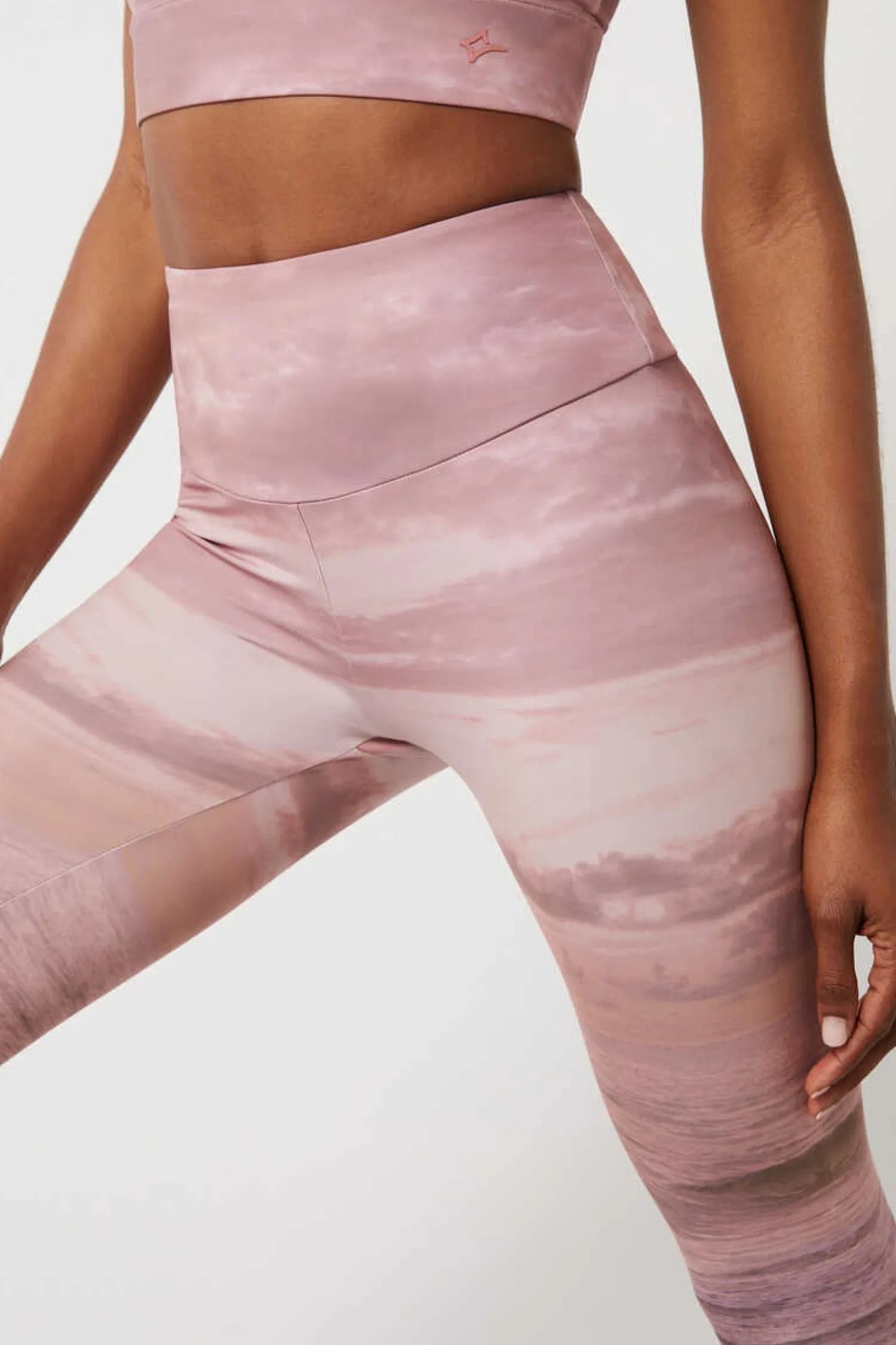 Dash and Stars Calcas-Leggings Crop Sunset 4D Stretch