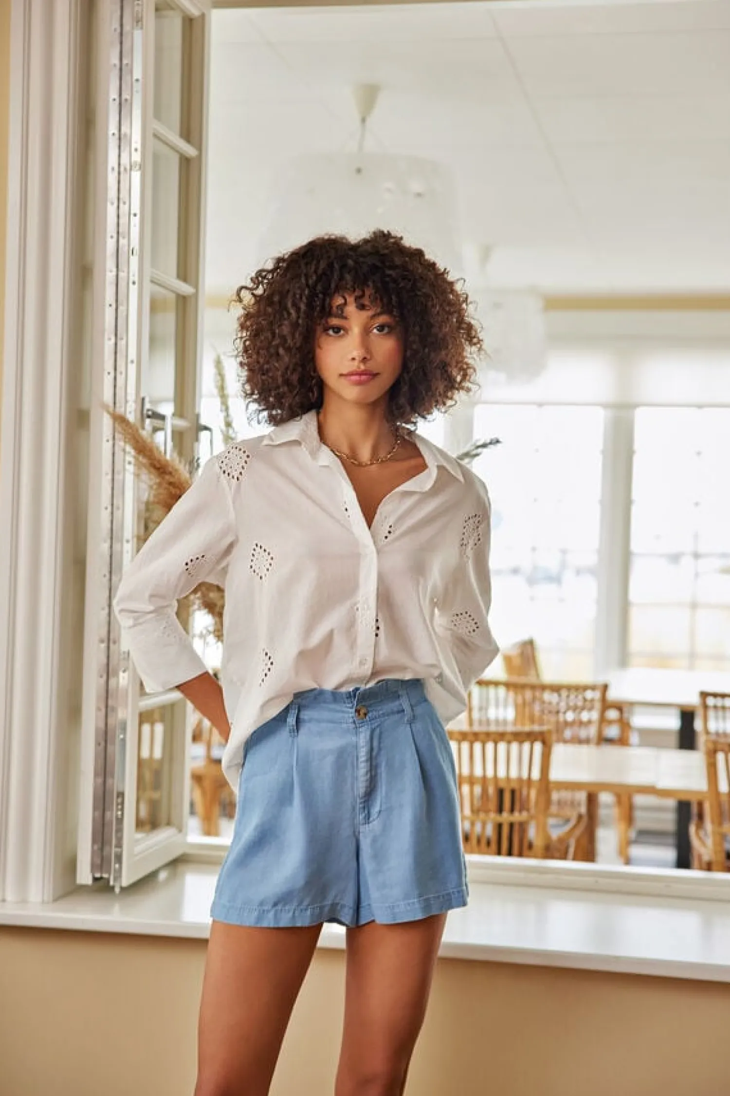 JDY Calcas-Lyocell Flowy Shorts