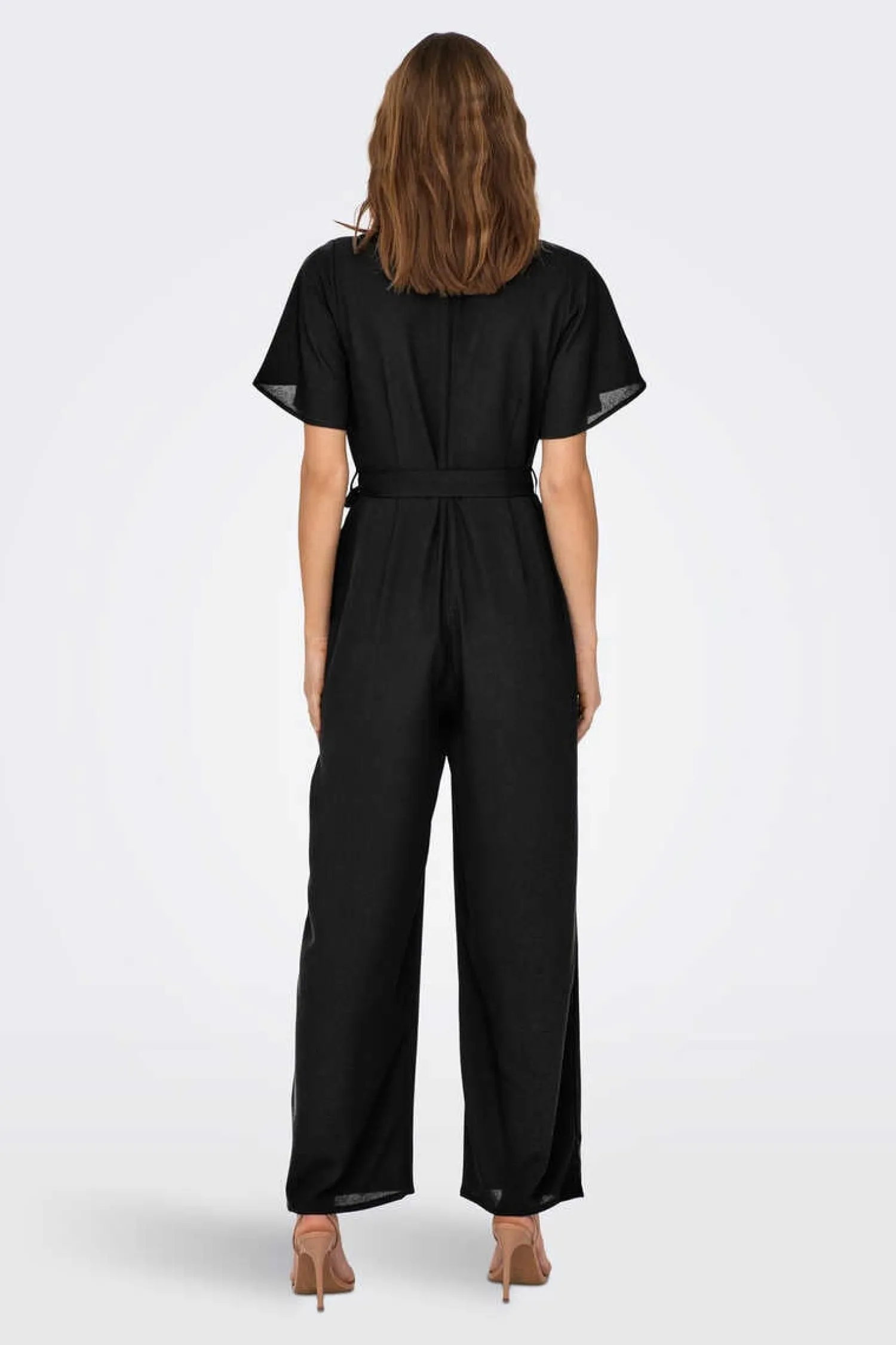 Only Vestidos E Macacoes-Macacao Comprido Manga Curta