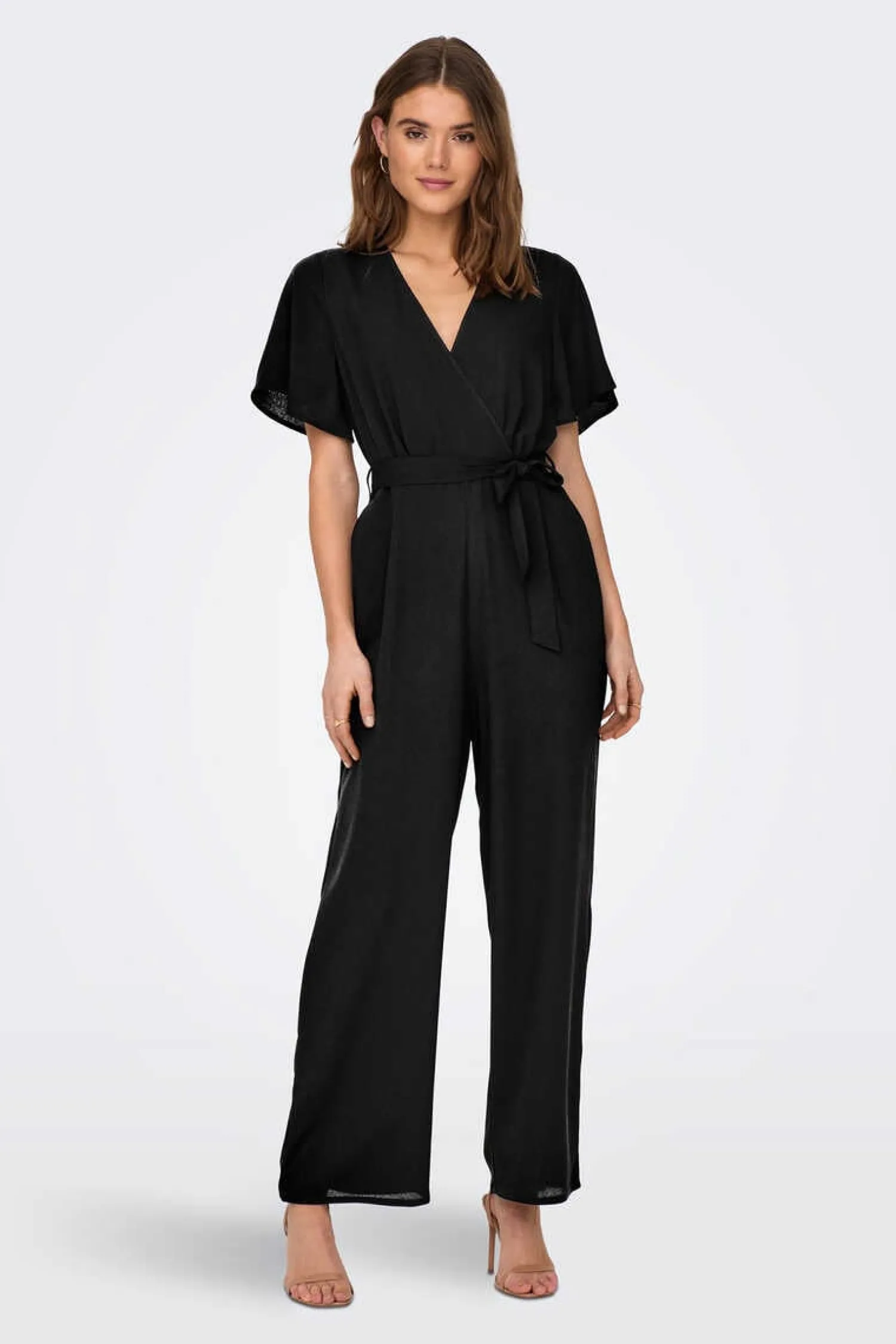 Only Vestidos E Macacoes-Macacao Comprido Manga Curta