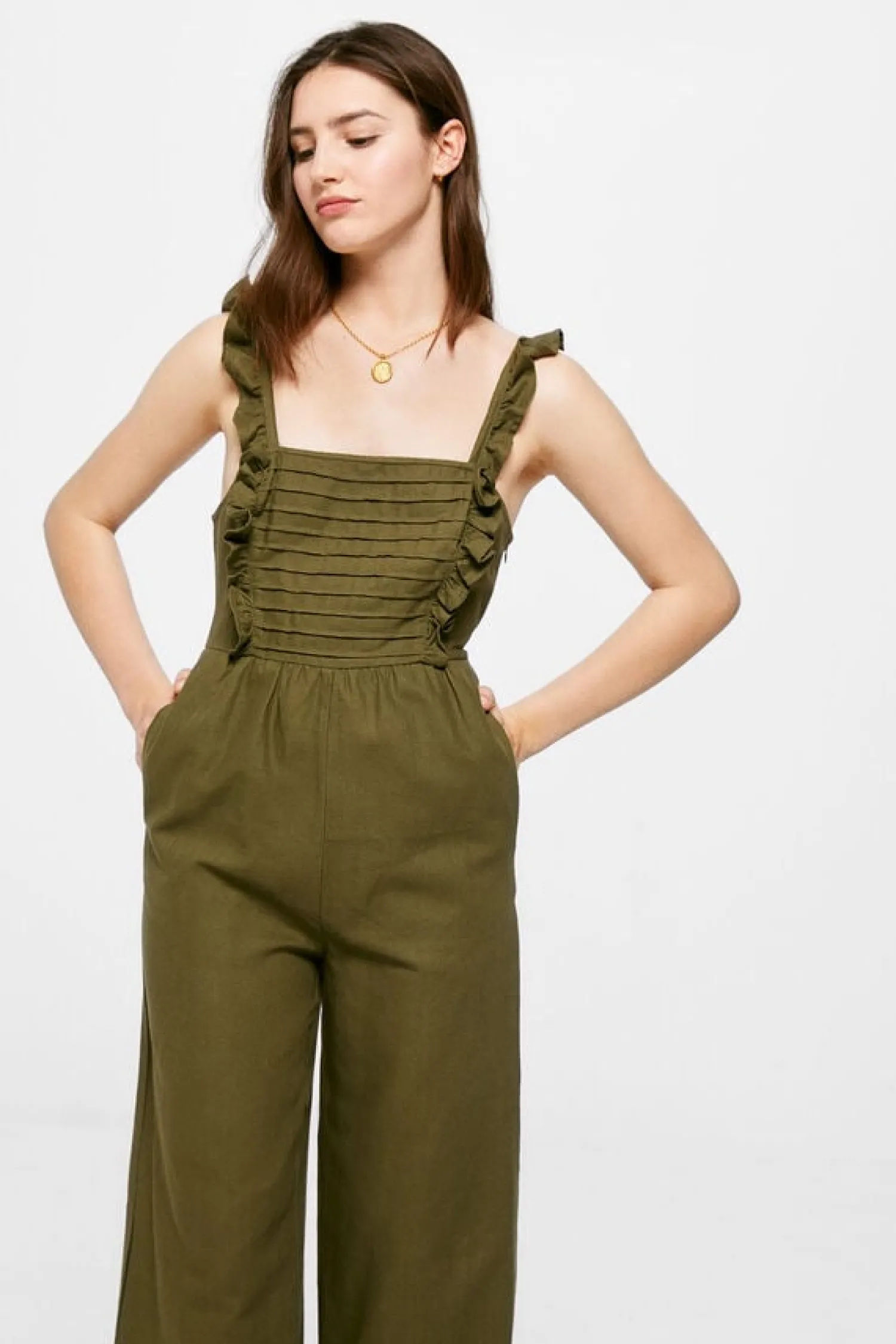 Springfield Vestidos E Macacoes-Macacao Plissado Algodao