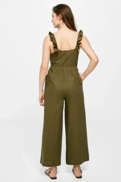 Springfield Vestidos E Macacoes-Macacao Plissado Algodao