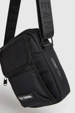 Pepe Jeans Mala De Tiracolo Duplo Compartimento Preto Discount