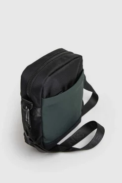 Pepe Jeans Mala De Tiracolo Tecido Combinado Verde Outlet