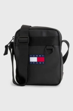 Tommy Jeans Mala De Tiracolo Homem Com Bandeira. Preto New