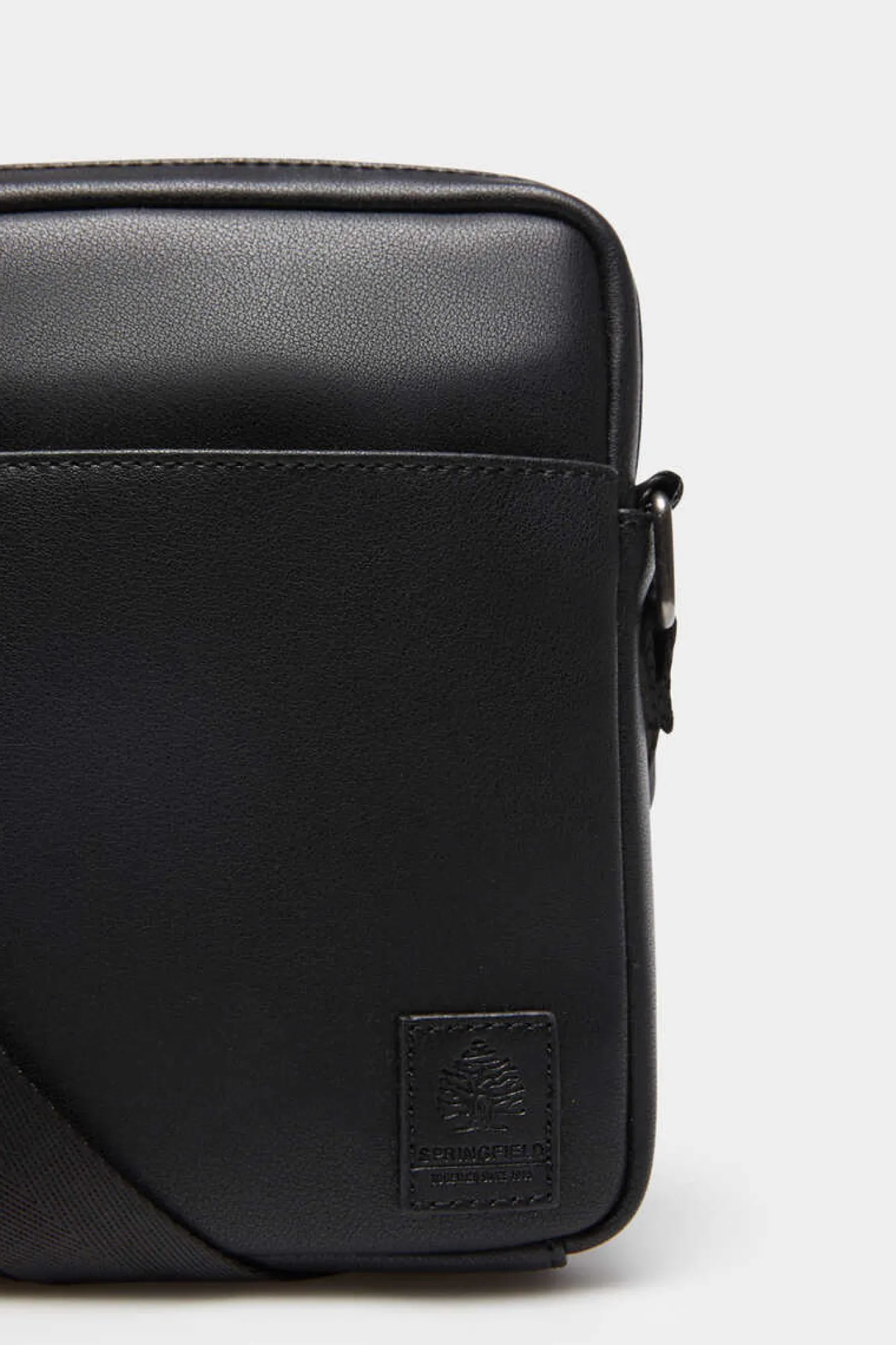 Springfield Mala Media Cruzada Efeito Pele Preto New