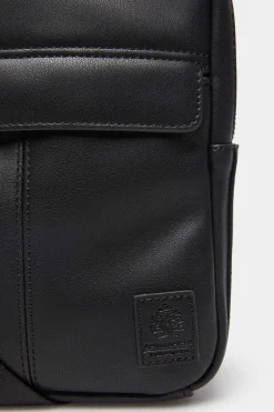 Springfield Mala Media Cruzada Efeito Pele Preto Discount